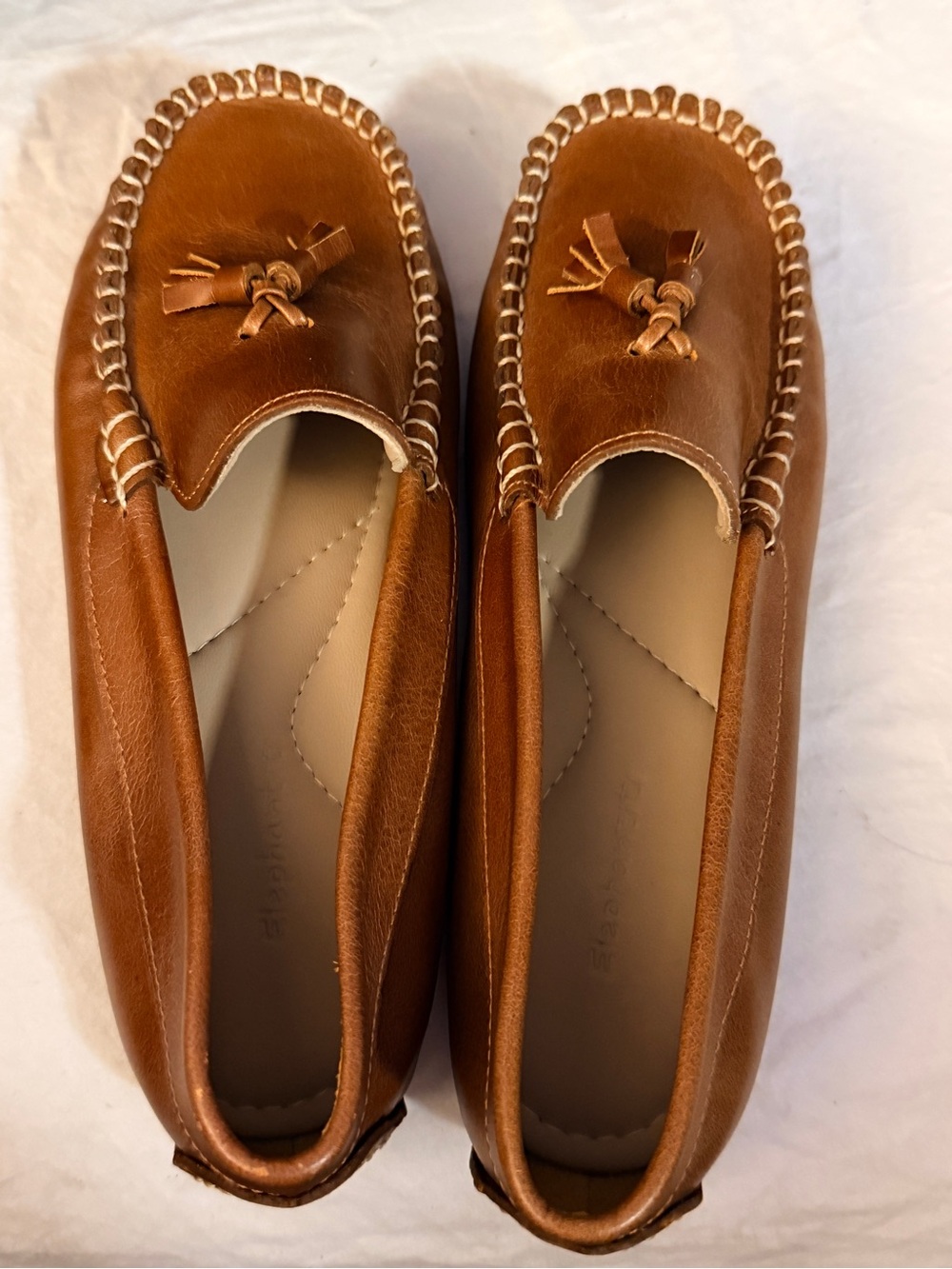 Elephantito Tan Tasseled Loafers
